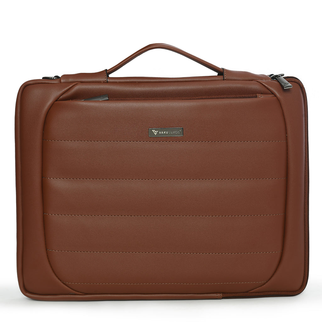 Vaku Luxos® Lasa Chivelle Premium Collection Sleeve for Macbook 13"|14" with Strap highly durable