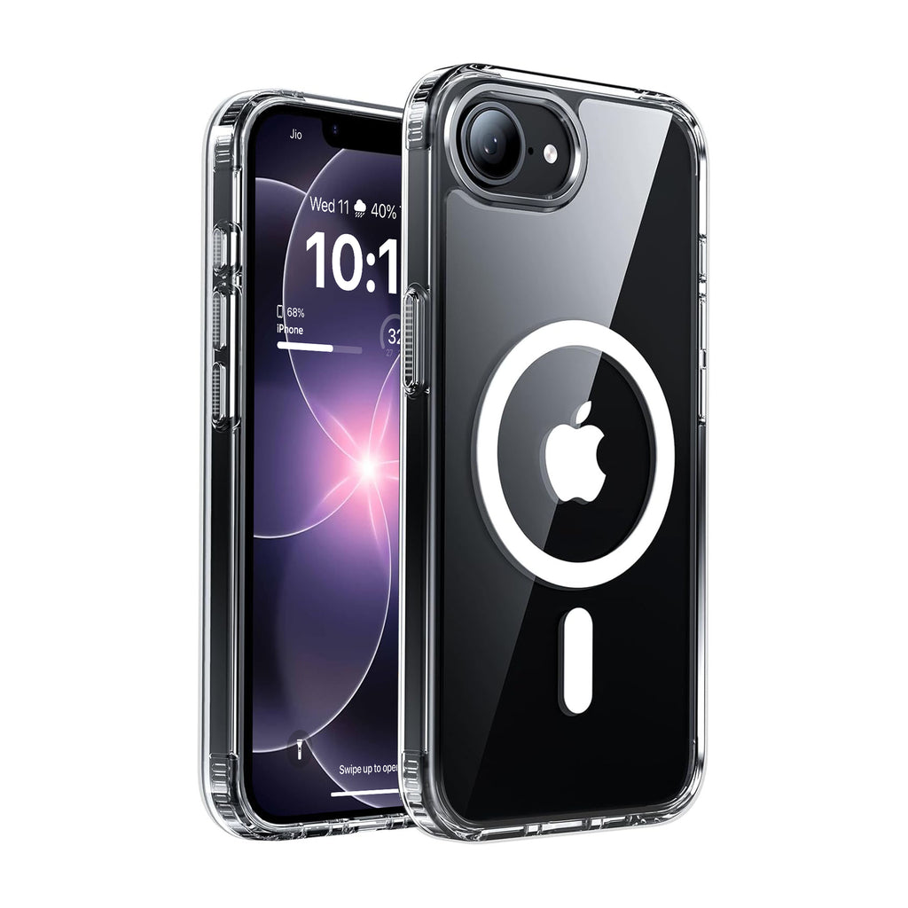 Vaku Luxos ® Apple iPhone 17e Glassy Magpro Clear TPU Back Cover