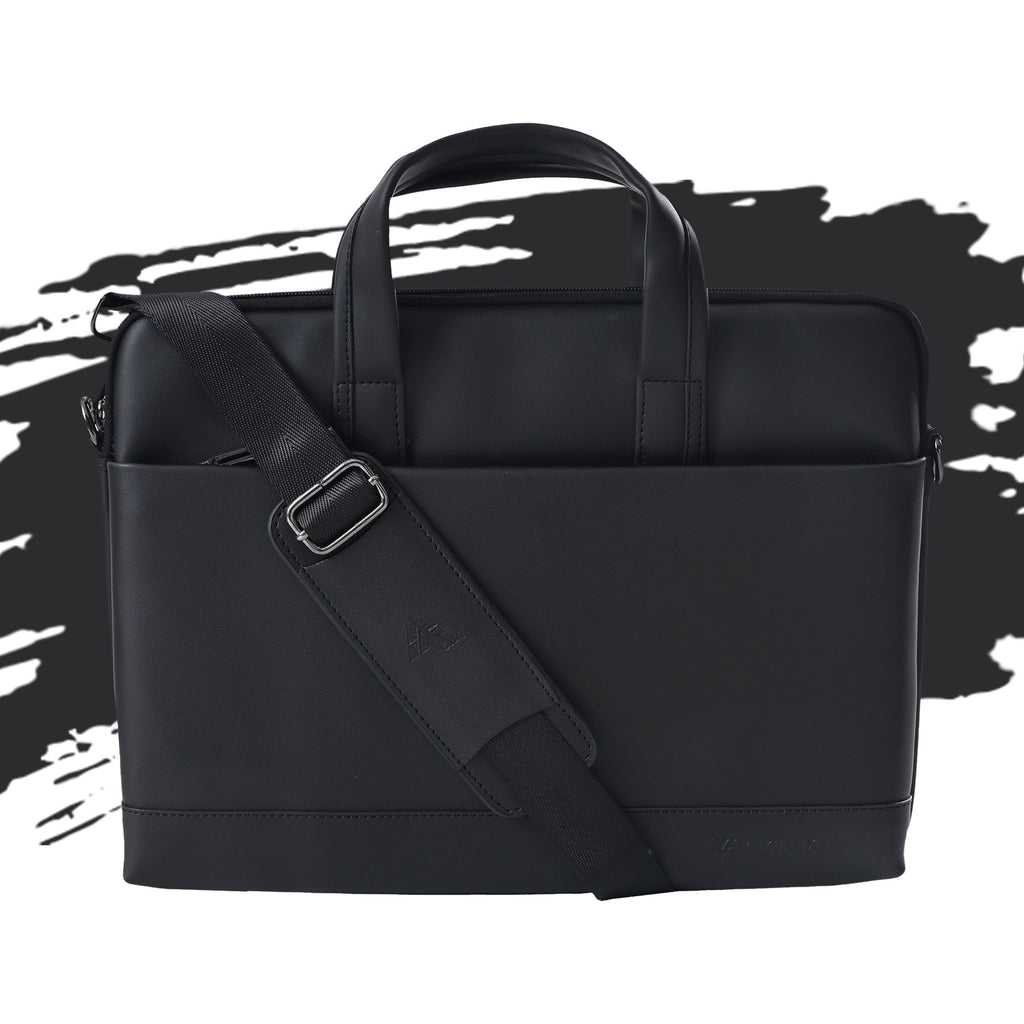 Vaku Luxos ® VIENNA 14 inch Dual Tone Premium PU Leather Laptop Bag