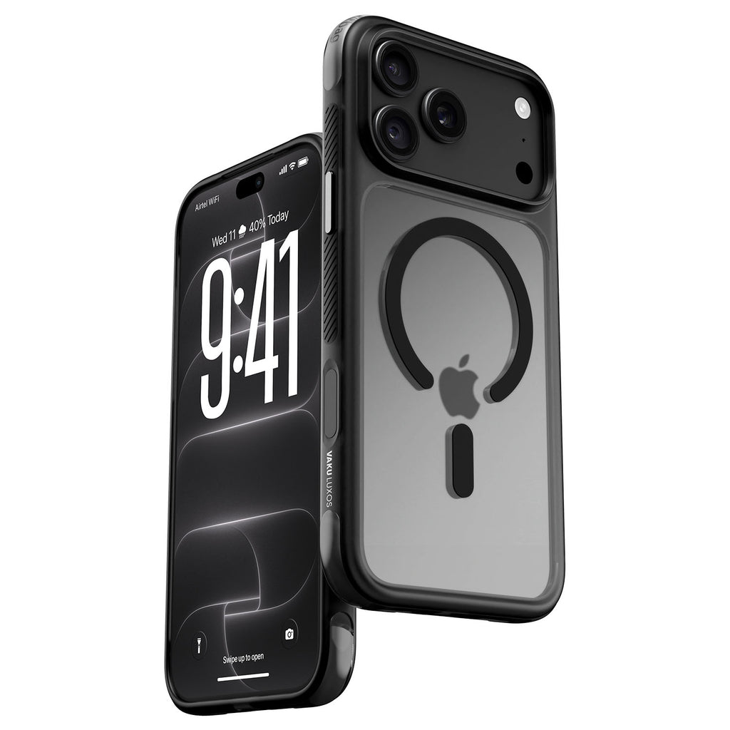 Vaku Luxos ® Apple iPhone 18 Pro Max Airixo Magpro Military Grade Air Cushion Transparent case