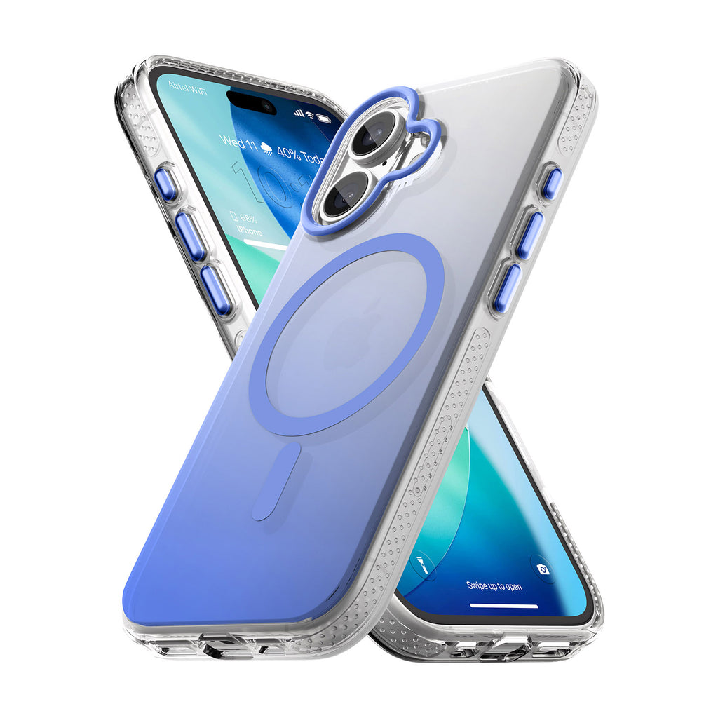 Vaku Luxos ® Apple iPhone 17 Triton Magpro Dual Matte Tone Scratch Resistant Camera Screen Protector Shockproof Protective Back Cover