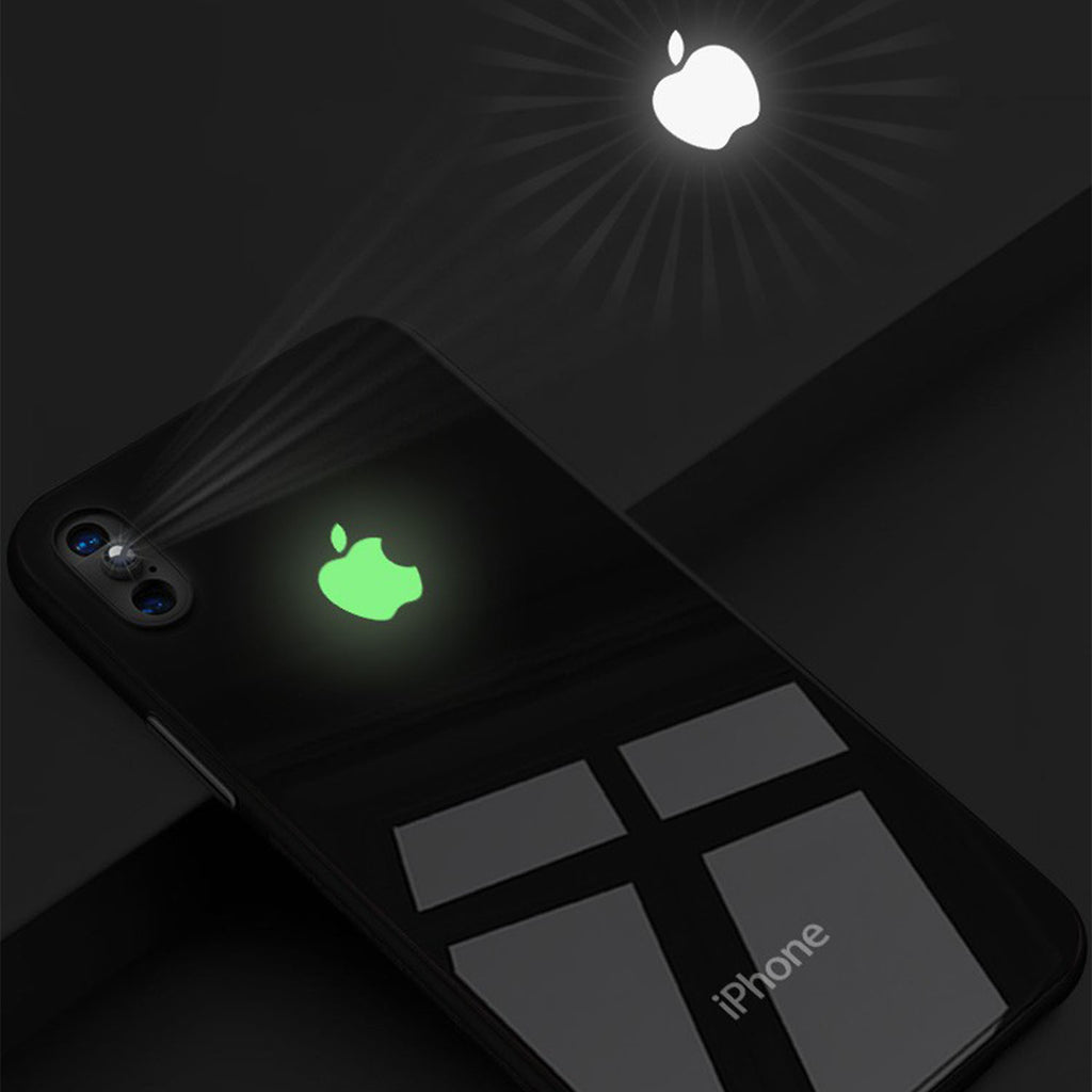 VAKU ® Apple iPhone XS Max 3D Logo Projector Radium Glow LED Case Back Cover