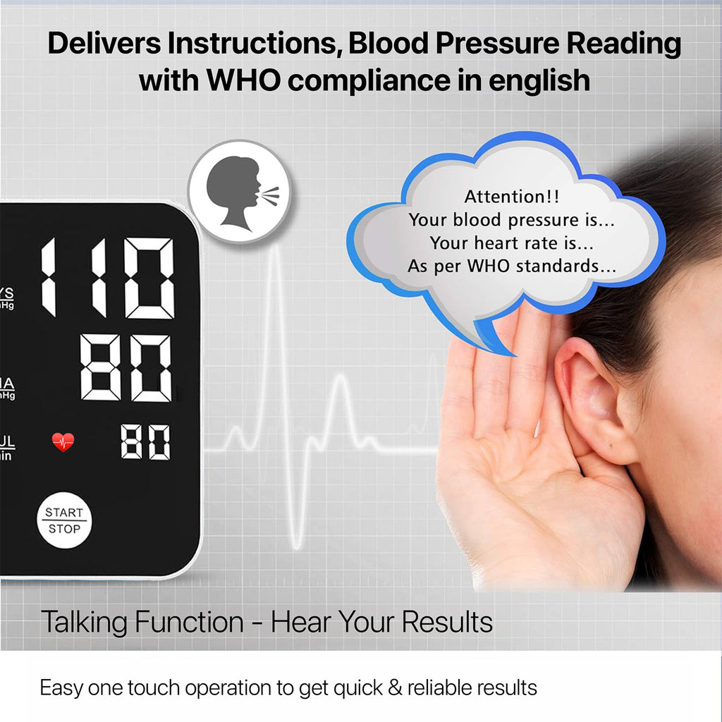 DR VAKU ® Electronic Rechargeable BP Machine Monitor Digital Fully Aut ...