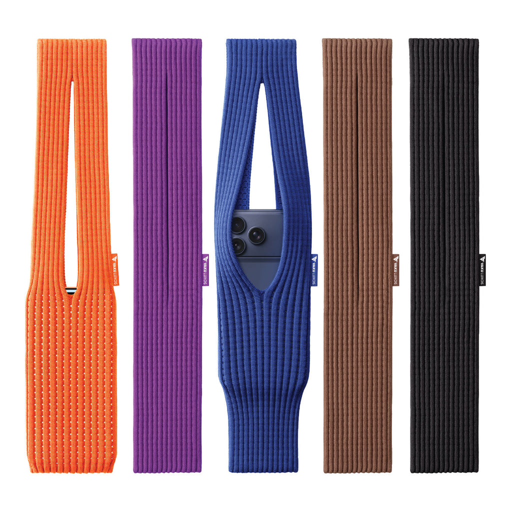 Vaku Luxos ® Soft 3D-Knitted Phone Pocket Scarf Strap Hands-Free Cross