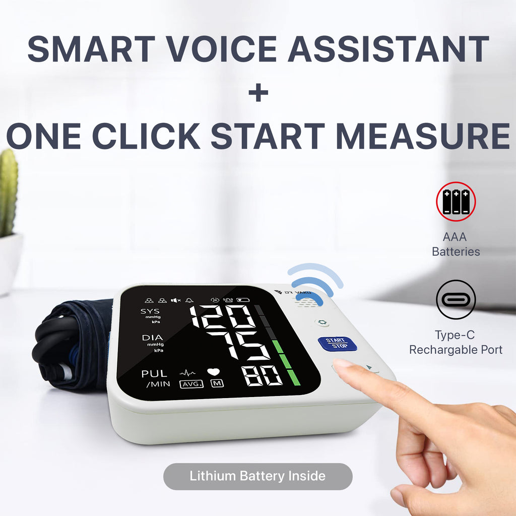 DR VAKU ® BP Monitor Fully Automatic Blood Pressure Machine with Talki ...