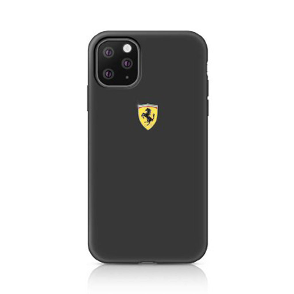 Ferrari ® Apple iPhone 11 Pro Max Liquid Silicon Velvet-Touch Silk Finish Back Cover