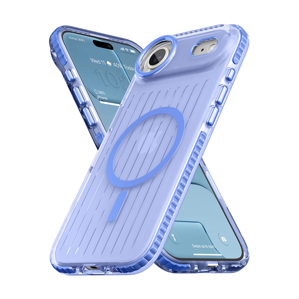 Vaku Luxos ® Apple iPhone 17 Air Zyden Magpro Scratch Resistant Military-Grade Protection Case With Metal Camera Ring Screen Protector Shockproof Back Cover