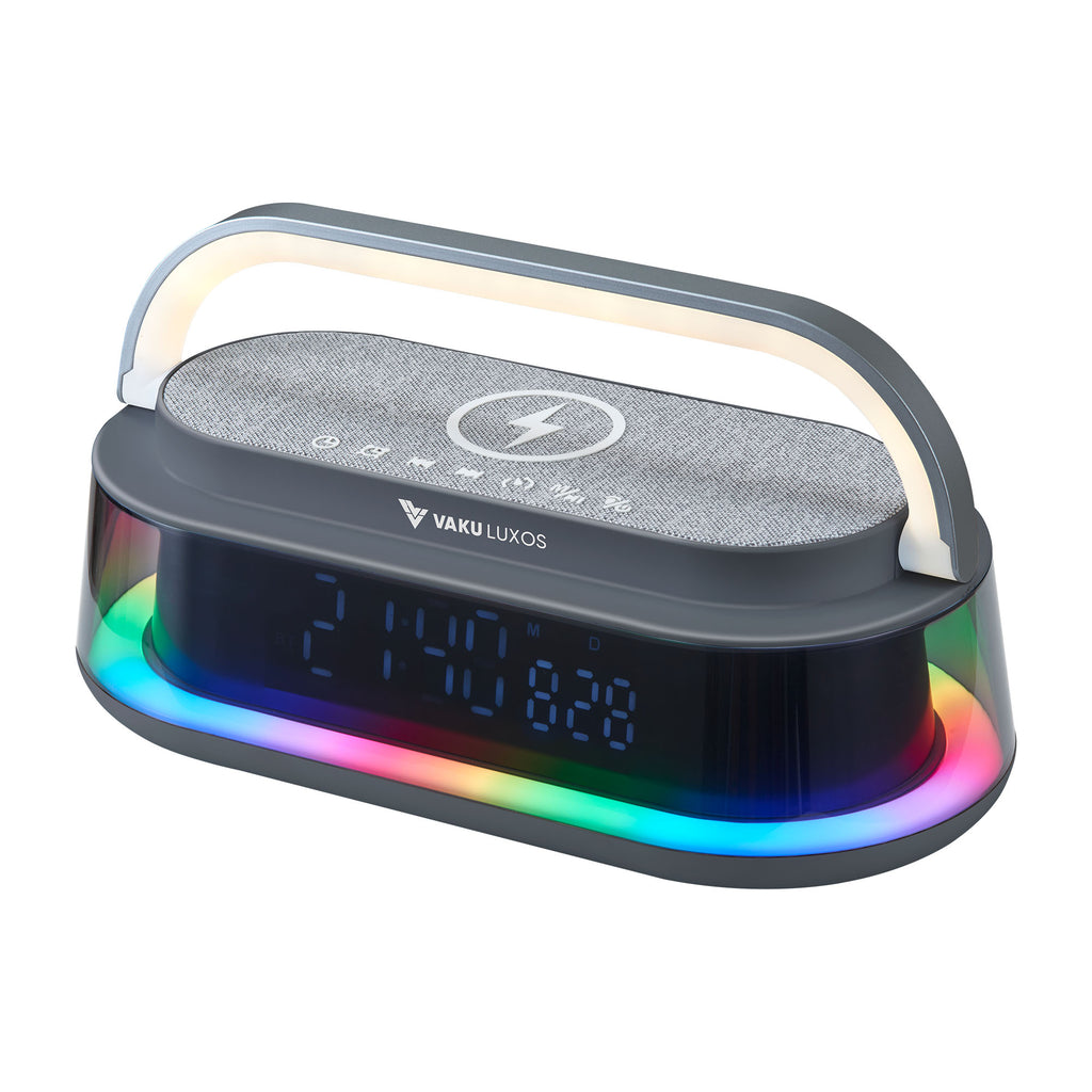 Vaku Luxos ® 3-in-1 AUDIOSTATION Bluetooth Speaker with 15W Wireless Charger
