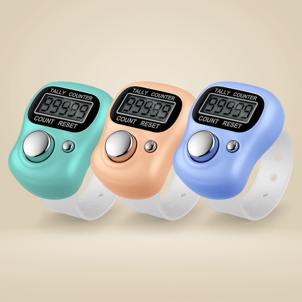 Vaku ® Mini Tally Counter Ring Compact Manual Click Counter