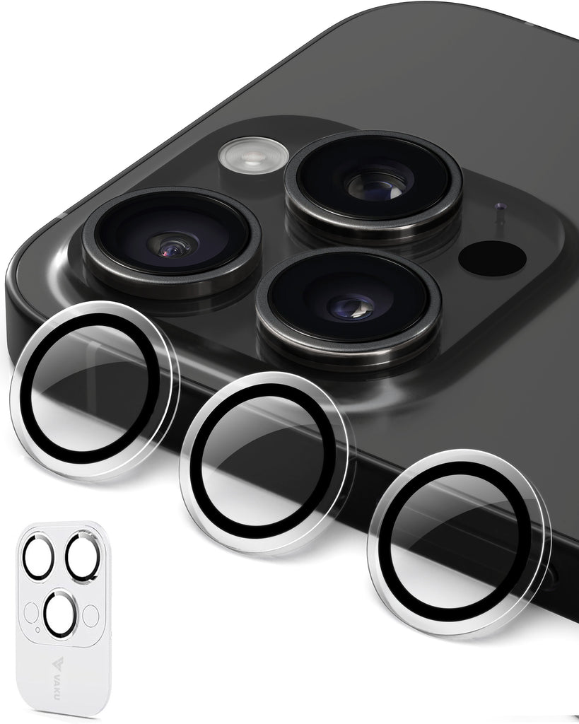 Vaku ® Apple iPhone 16 Pro Camera Lens Protector Anti Scratch HD Clear