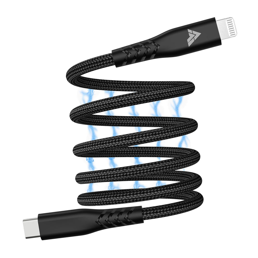 Vaku Luxos ® SNAPPY Magnetic Auto-Fold Type C to Lightning Fast Charging Original iPhone Charger Cable