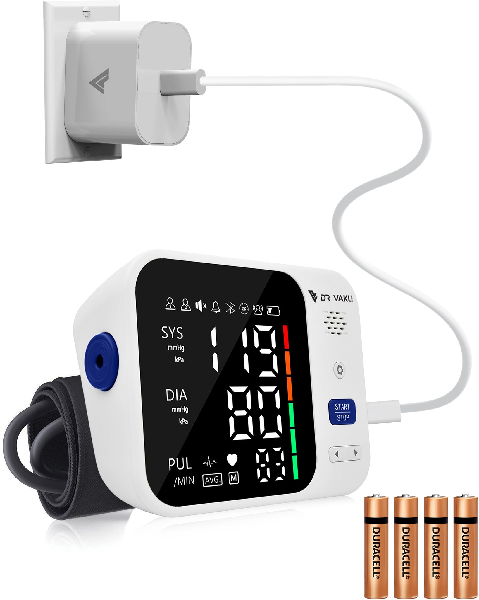 DR VAKU ® BP Monitor Fully Automatic Blood Pressure Machine with Talki ...