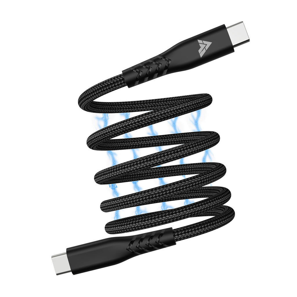 Vaku Luxos ® Snappy Magnetic Auto-Fold Type C to Type C Fast Charging Original iPhone Charger Cable