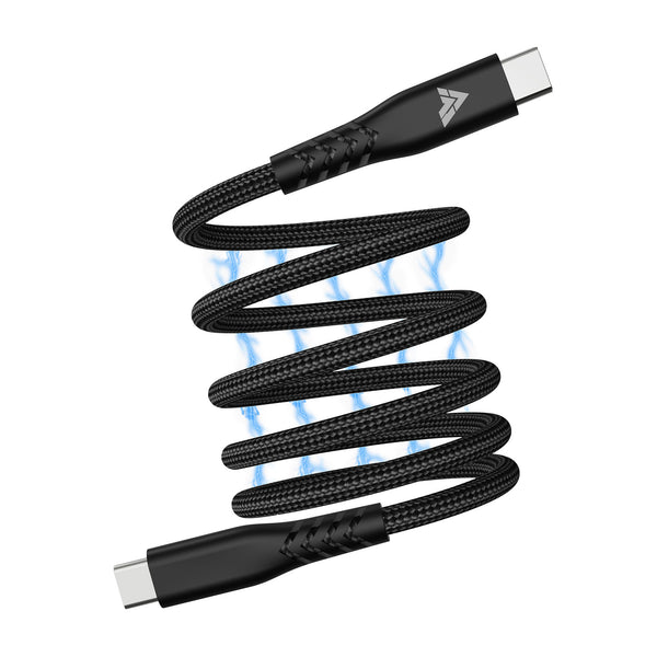 Vaku Luxos ® Snappy Magnetic Auto-Fold Type C to Type C Fast Charging Original iPhone Charger Cable