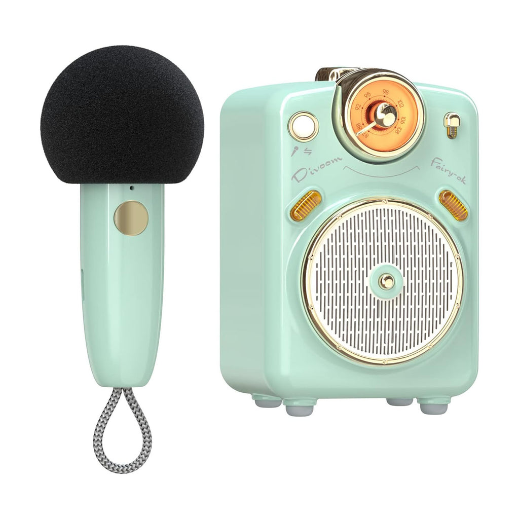 Divoom® Fairy-OK Retro Mini Karaoke Speaker