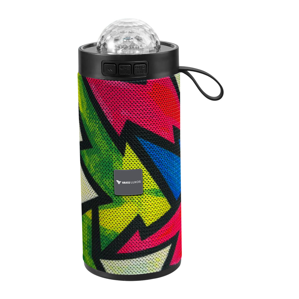 Vaku Luxos ® Groovio 15W Portable Bluetooth Party Speaker With Vibrant Pattern