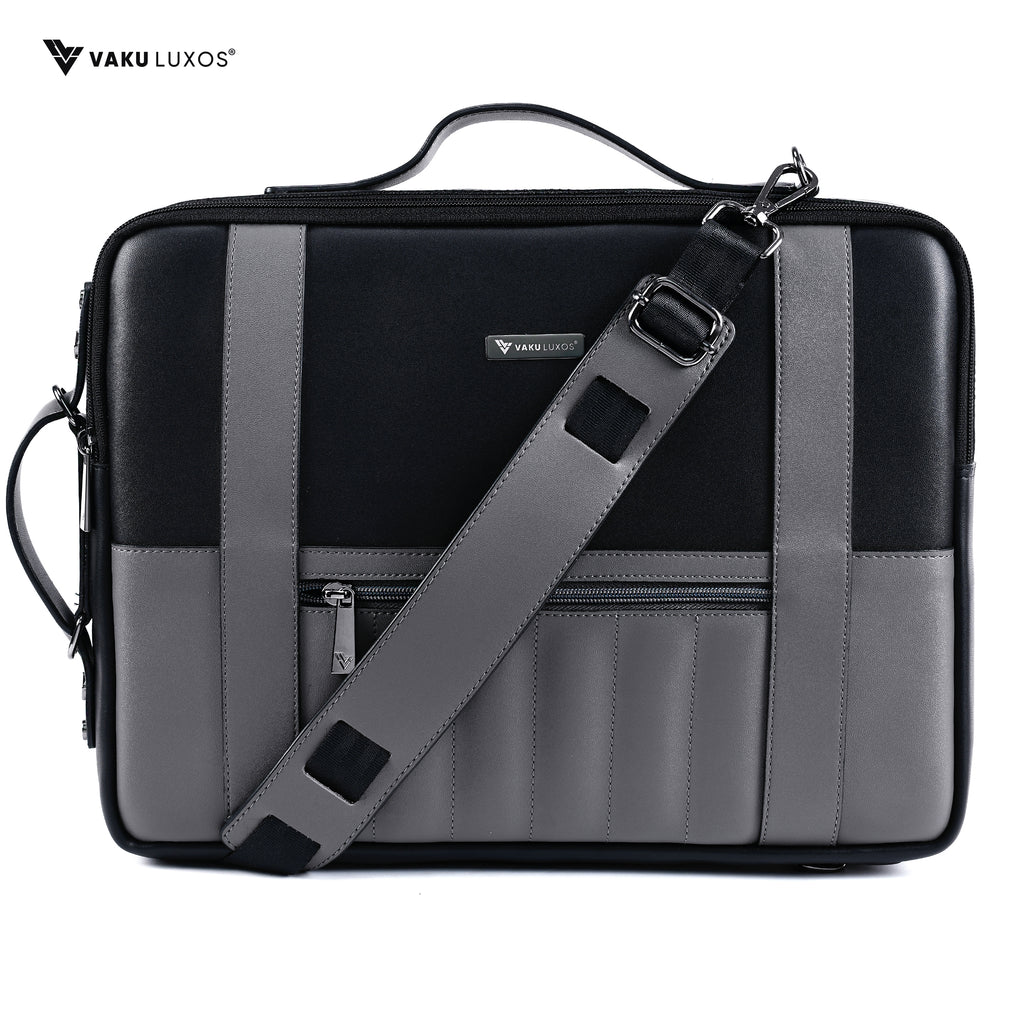 Vaku®️ Barcelona 14 inch laptop Bag Premium Convertible Laptop Messenger Bag For Men and Women
