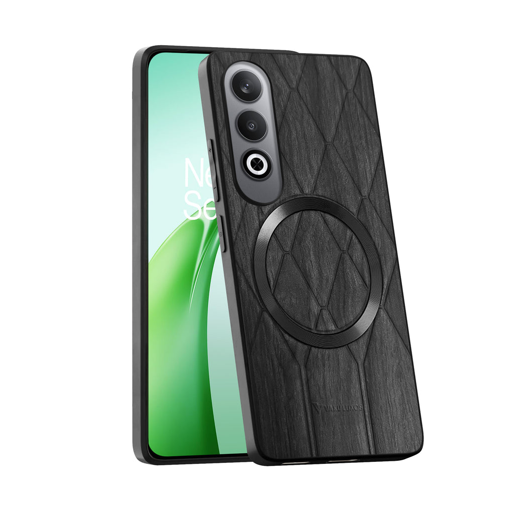Vaku ® OnePlus Nord CE4 Diamond Plume Pattern Magnetic Magsafe Back Cover