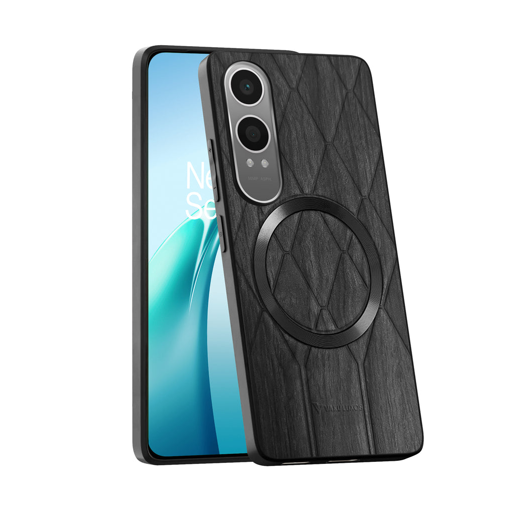 Vaku ® OnePlus Nord CE4 Lite 5G Diamond Plume Pattern Magnetic Magsafe Back Cover