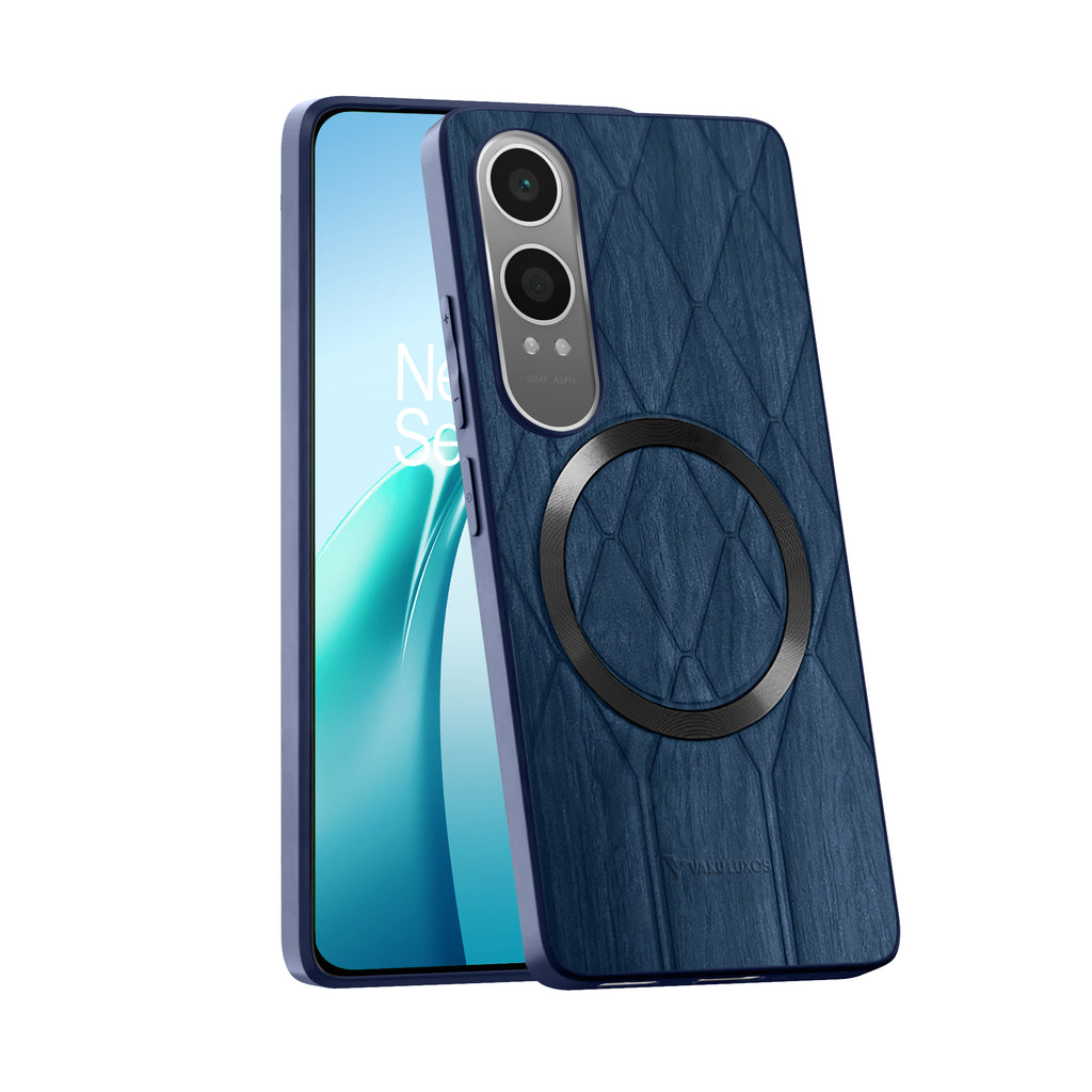 Vaku ® OnePlus Nord CE4 Lite 5G Diamond Plume Pattern Magnetic Magsafe Back Cover
