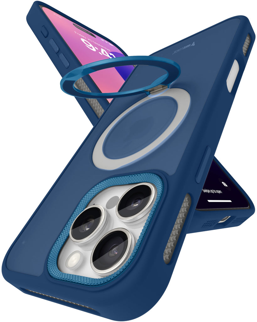 Vaku Luxos ® Apple iPhone 16 Pro Ariston Kickmag Shockproof Back Cover
