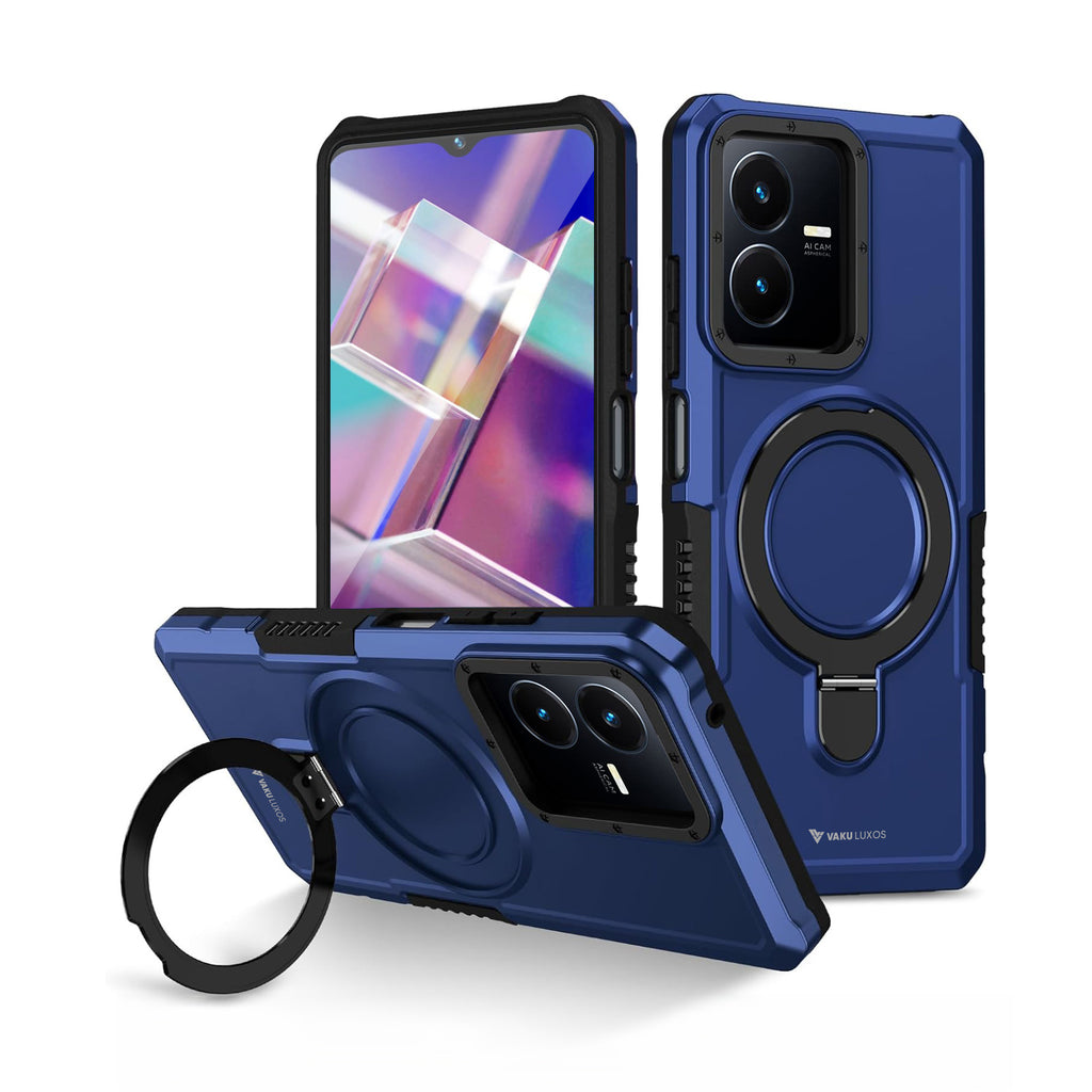 Vaku ® Vivo Y22 Astor Military Grade Armor Protective Back cover