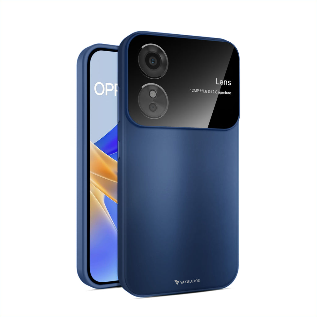 Vaku ® Oppo A17 Glazed Polarized Camera Lens Protector Back Cover