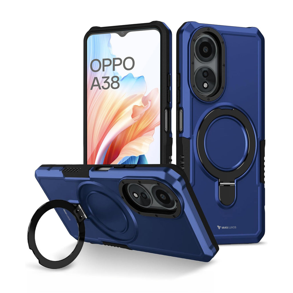 Vaku ® Oppo A38 Astor Military Grade Armor Protective Back cover