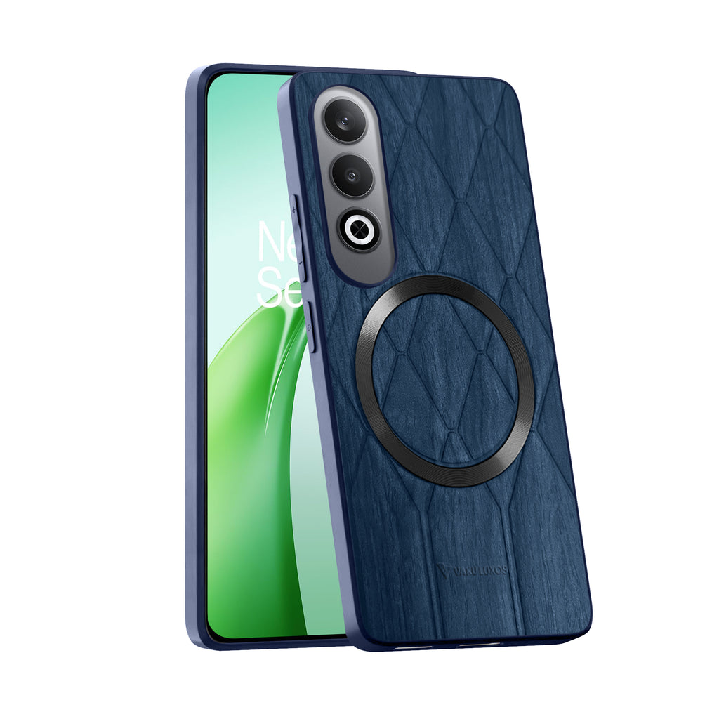 Vaku ® OnePlus Nord CE4 Diamond Plume Pattern Magnetic Magsafe Back Cover