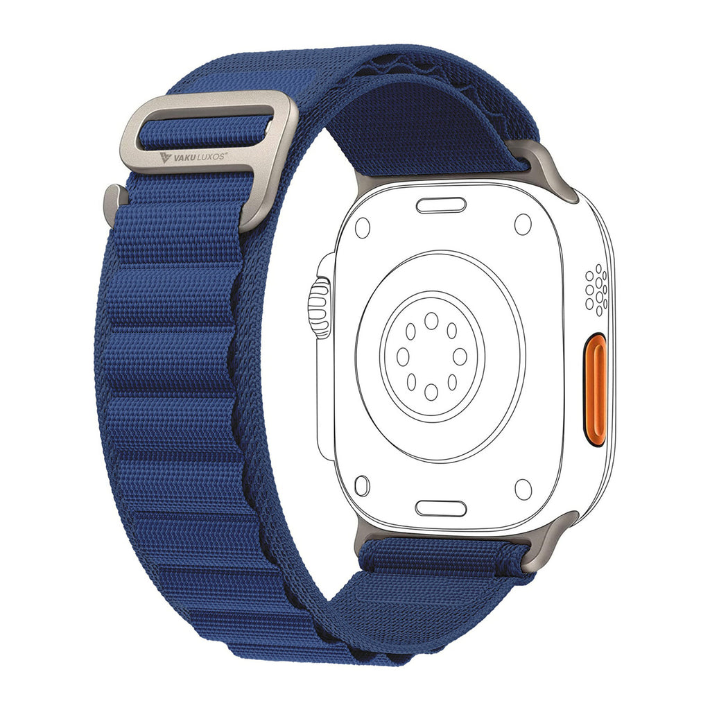 Vaku Luxos ® ALPINO Self-Adjusting Braided Nylon Watch Strap for Apple Watch 42|44|45|49mm