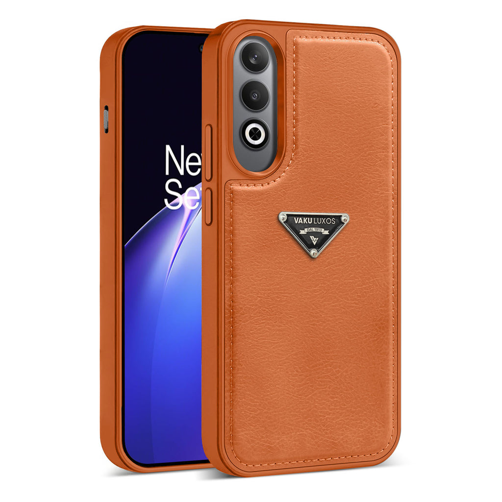 Vaku Luxos ® OnePlus Nord CE4 Nyxen Premium Leather Stitched Back Cover