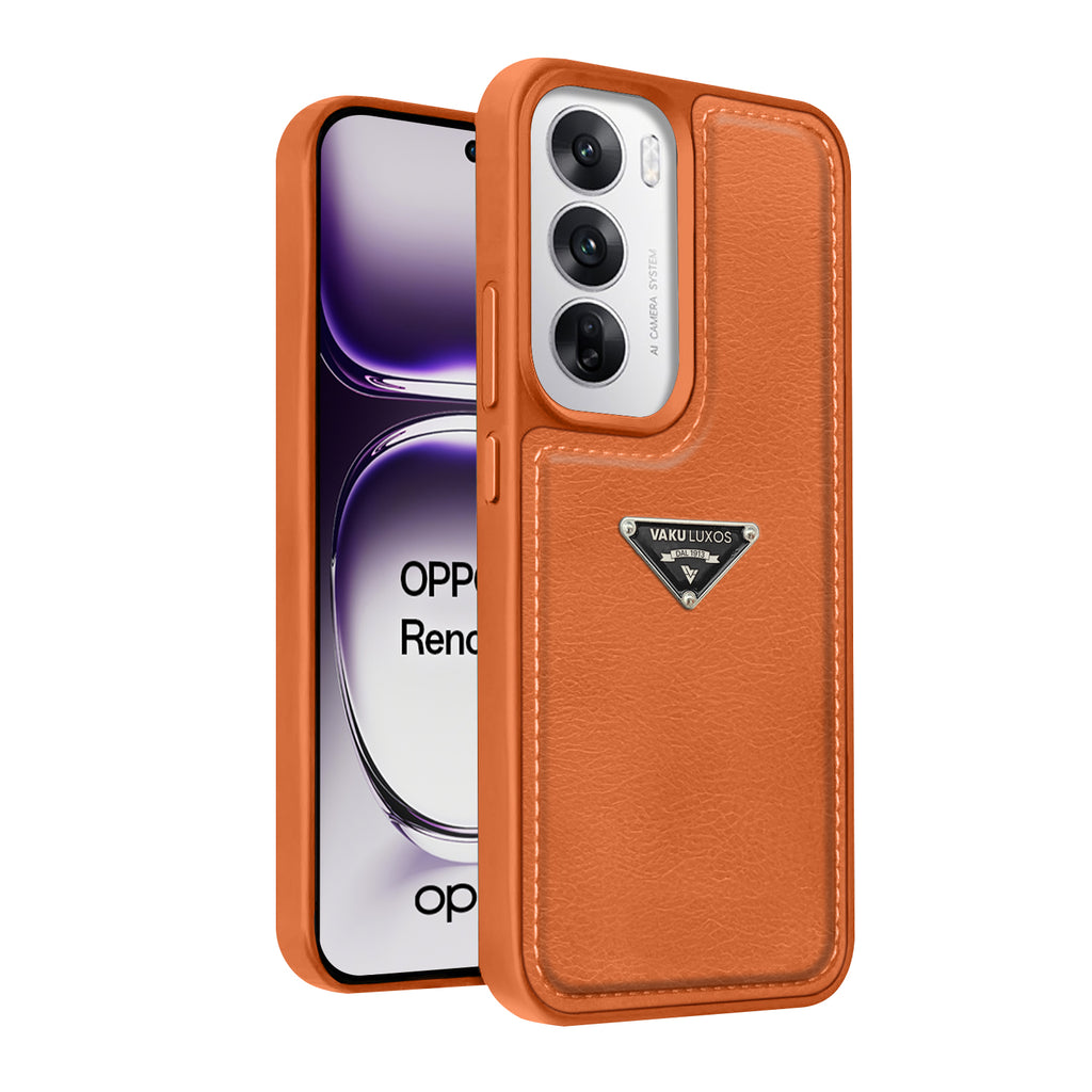 Vaku Luxos ® Oppo Reno12 5G Nyxen Premium Leather Stitched Back Cover