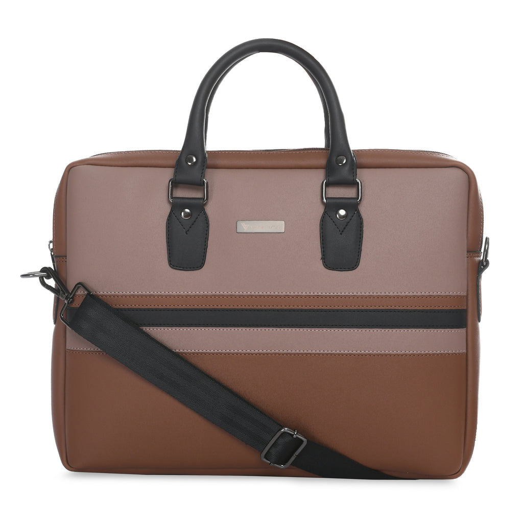 Vaku Luxos® MILAN Stripey MacBook Sleeve with Strap highly durable Compatible for 13|14 Inch