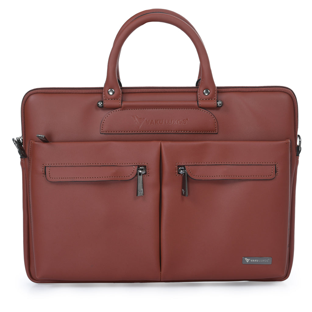 Vaku Luxos® Marcella 14 inch Laptop Bag Premium Laptop Messenger Bag For Men and Women