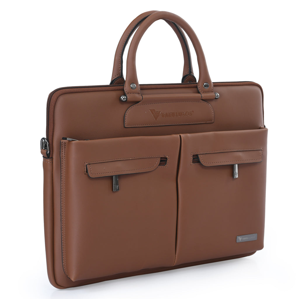 Vaku Luxos® Marcella 14 inch Laptop Bag Premium Laptop Messenger Bag For Men and Women