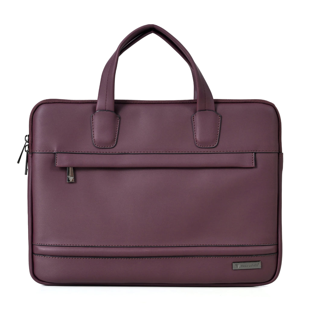 Vaku Luxos ® CASTINO 14 inch Laptop Bag Premium PU Leather Laptop Sleeve Messenger