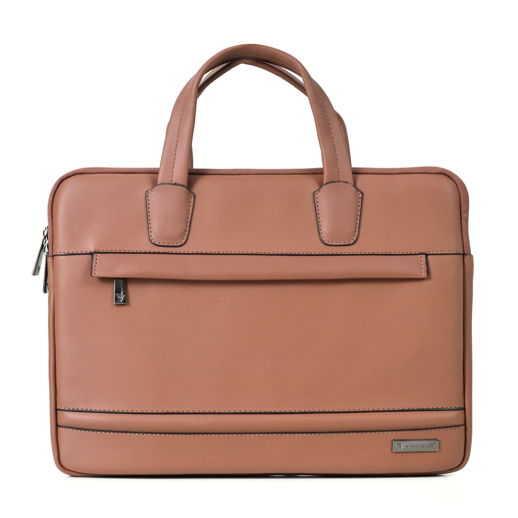 Vaku Luxos ® CASTINO 14 inch Laptop Bag Premium PU Leather Laptop Sleeve Messenger