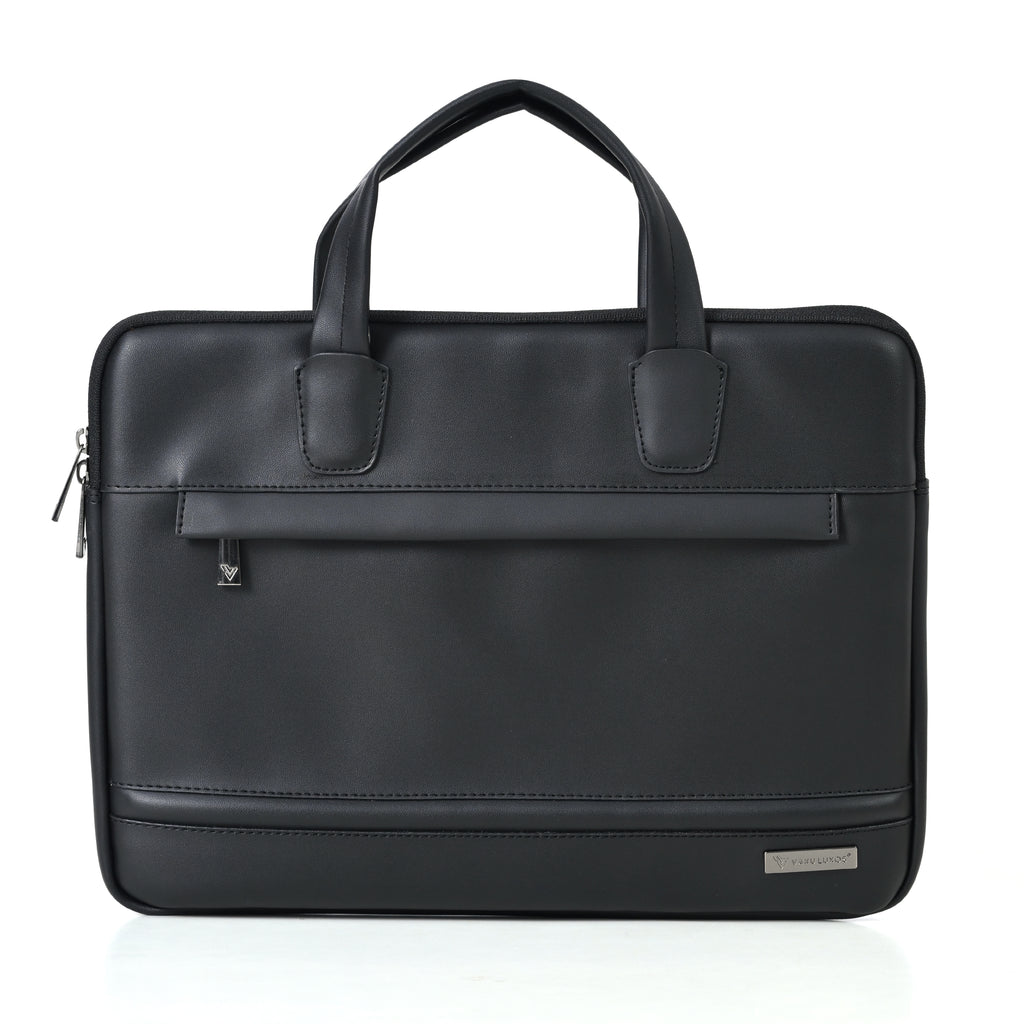 Vaku Luxos ® CASTINO 14 inch Laptop Bag Premium PU Leather Laptop Sleeve Messenger