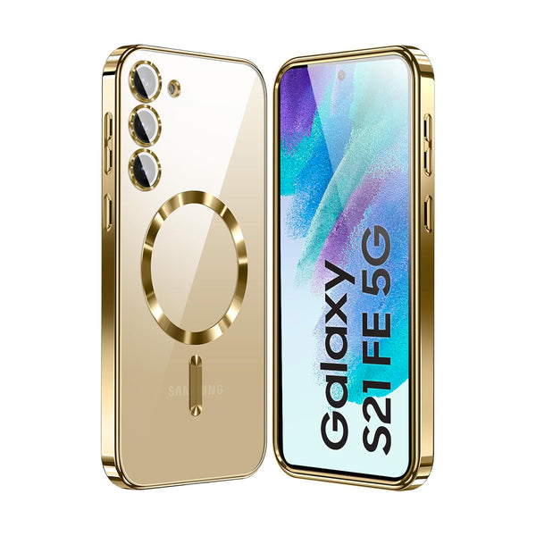 Vaku ® Samsung Galaxy S21 FE Luxury Electroplated Magnetic Magsafe Back Cover