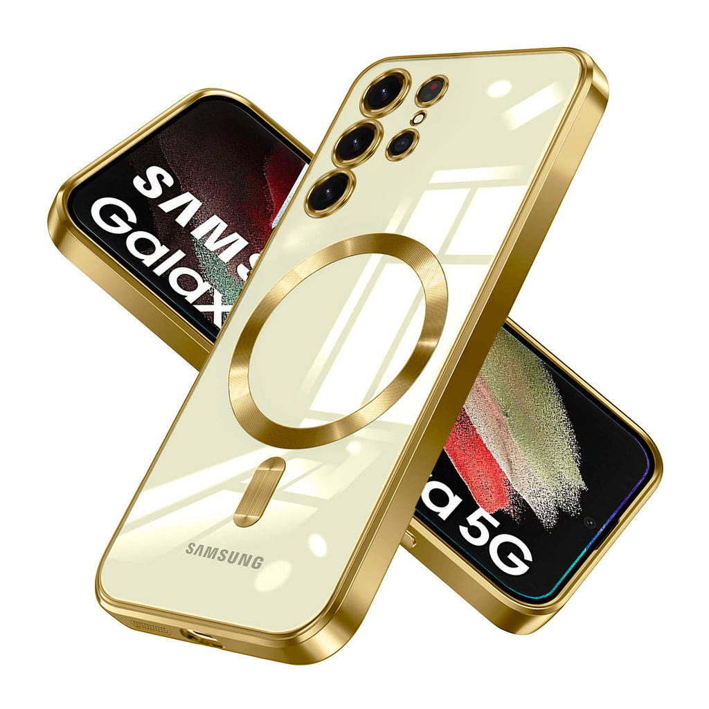 Vaku ® Samsung Galaxy S21 Ultra Luxury Electroplated Magnetic Magsafe Back Cover