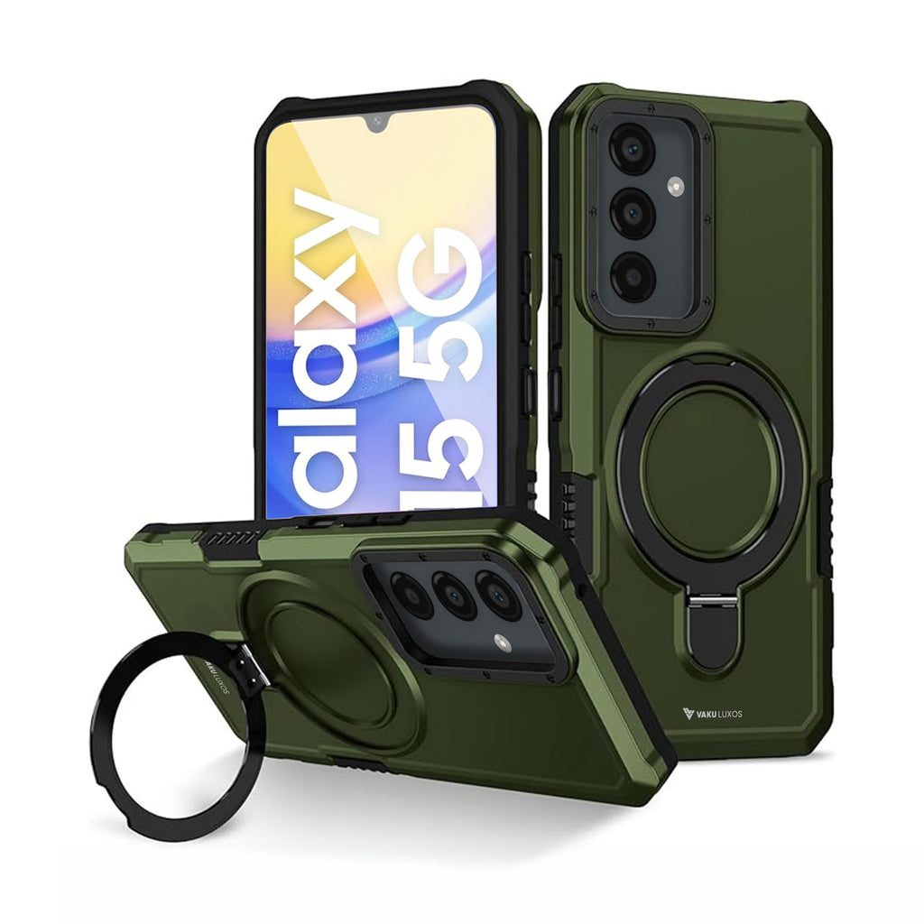Vaku ® Samsung Galaxy A15 5G Astor Military Grade Armor Protective Back cover