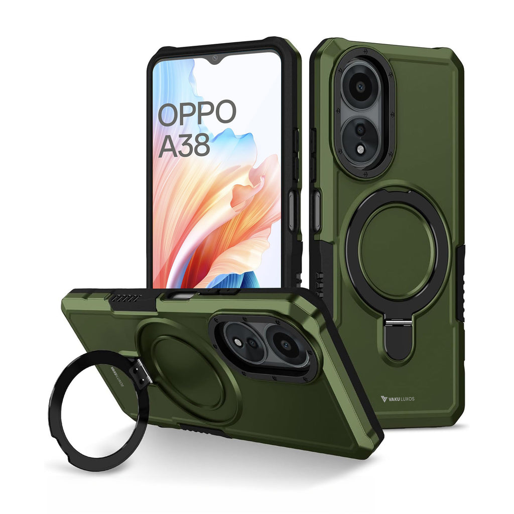 Vaku ® Oppo A38 Astor Military Grade Armor Protective Back cover