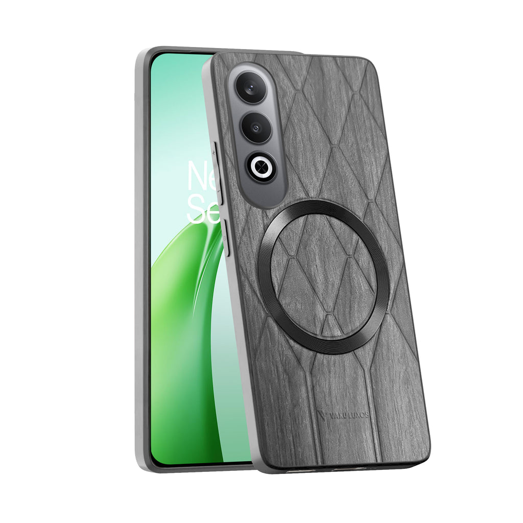 Vaku ® OnePlus Nord CE4 Diamond Plume Pattern Magnetic Magsafe Back Cover