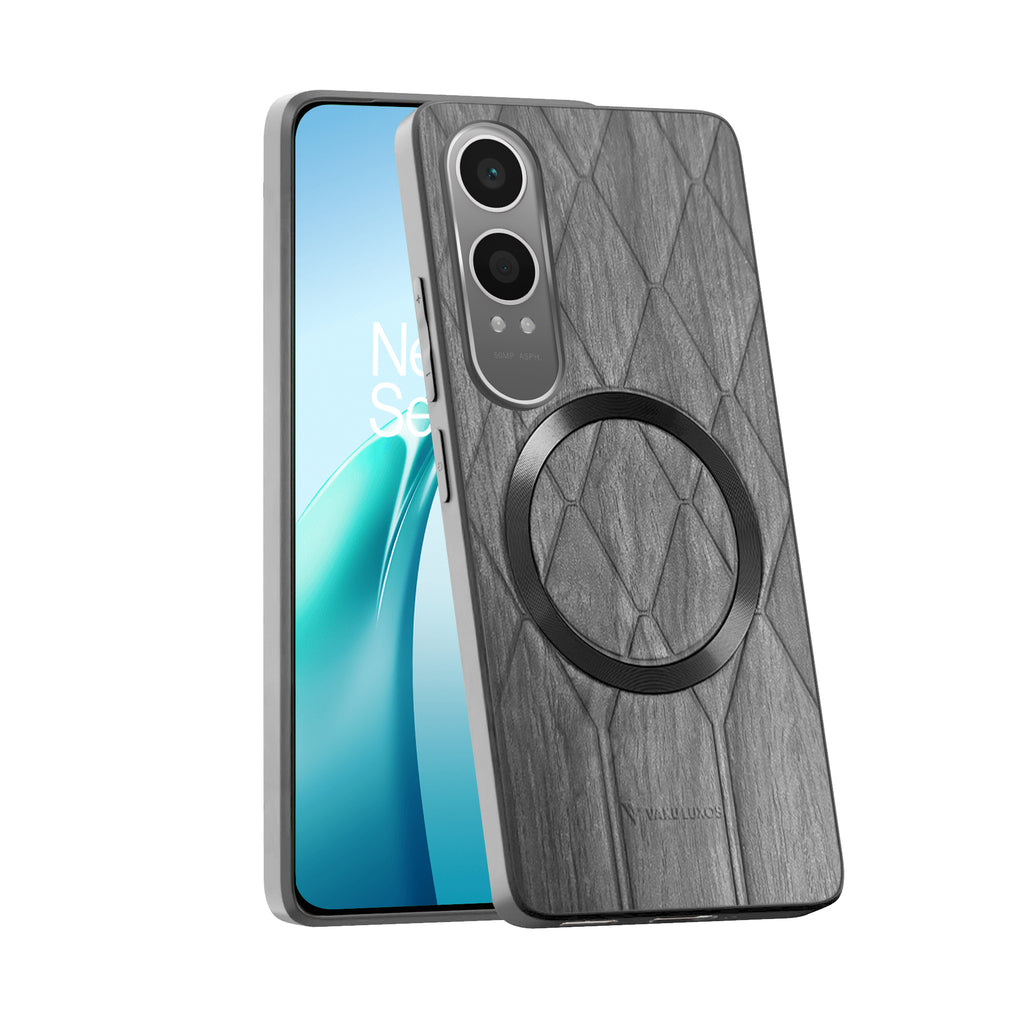 Vaku ® OnePlus Nord CE4 Lite 5G Diamond Plume Pattern Magnetic Magsafe Back Cover