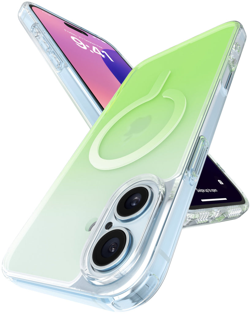 Vaku Luxos® Apple iPhone 16 Zurich Dual Colored Magsafe Series TPU Shockproof Scratch Resistant Protective Back Cover