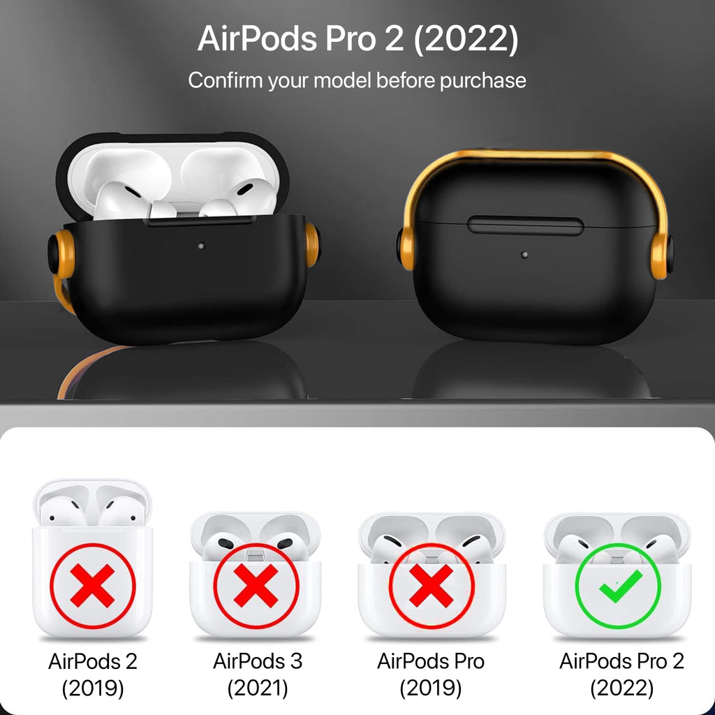 Vaku Luxos ® Neiro Lock Apple Airpods Pro 2 Tough Matte Shockproof Loc –