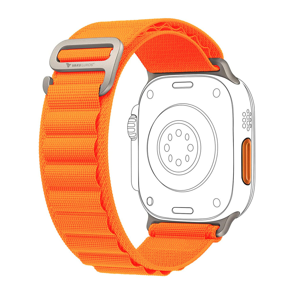 Vaku Luxos ® ALPINO Self-Adjusting Braided Nylon Watch Strap for Apple Watch 42|44|45|49mm