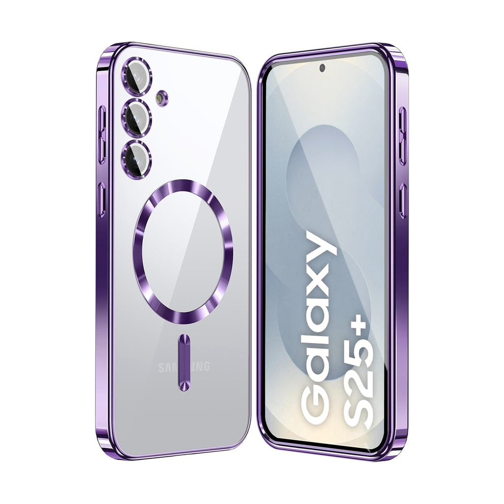 Vaku ® Samsung Galaxy S25 Plus Luxury Electroplated Magnetic Magsafe Back Cover