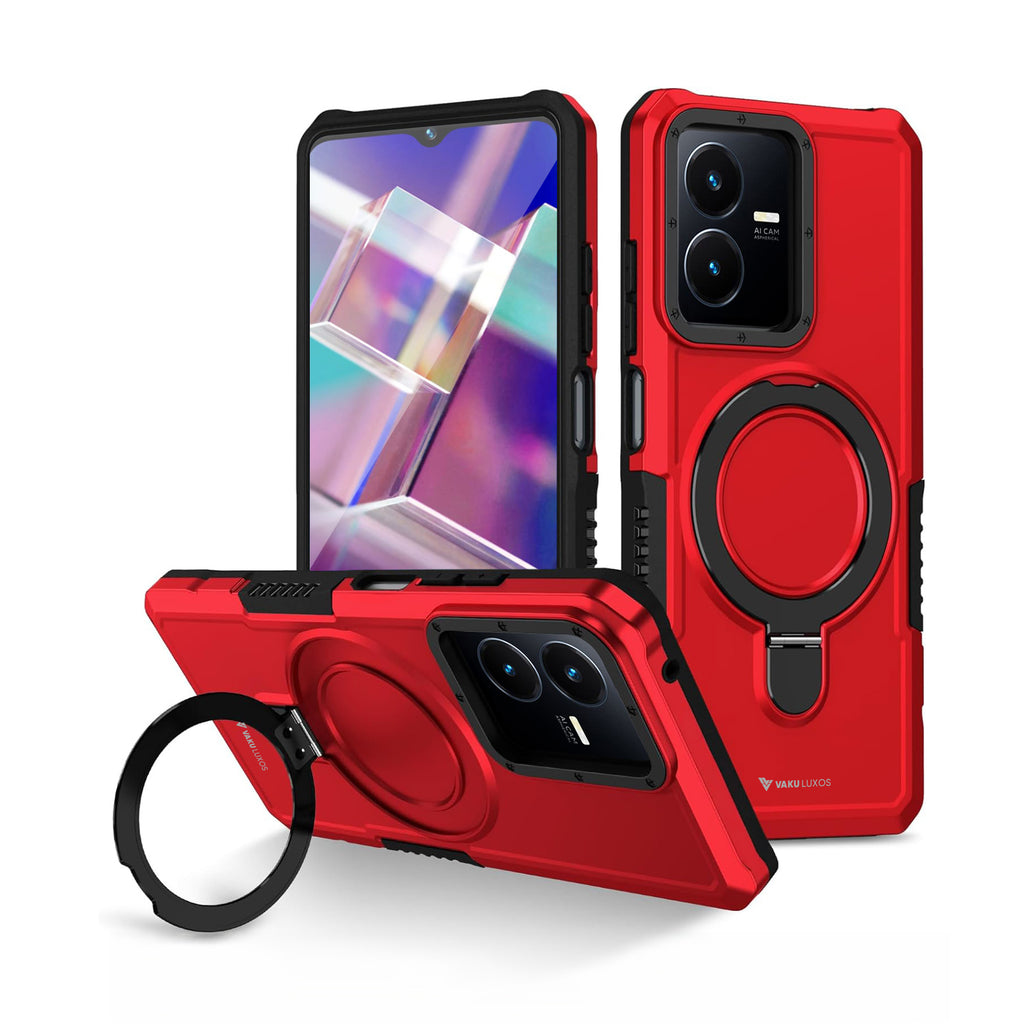 Vaku ® Vivo Y22 Astor Military Grade Armor Protective Back cover