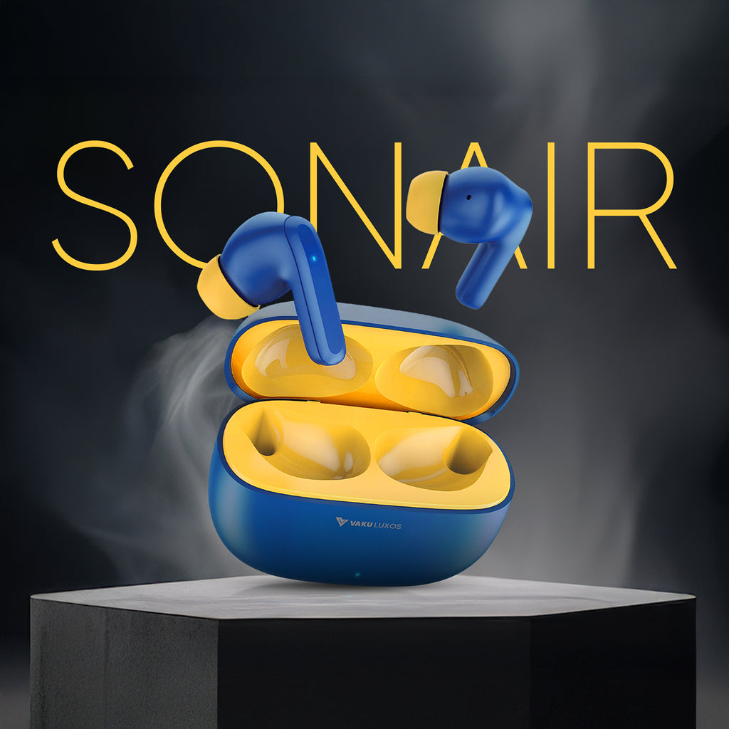 Vaku Luxos ® SONAIR True Wireless Earbuds with Smart Touch Controls
